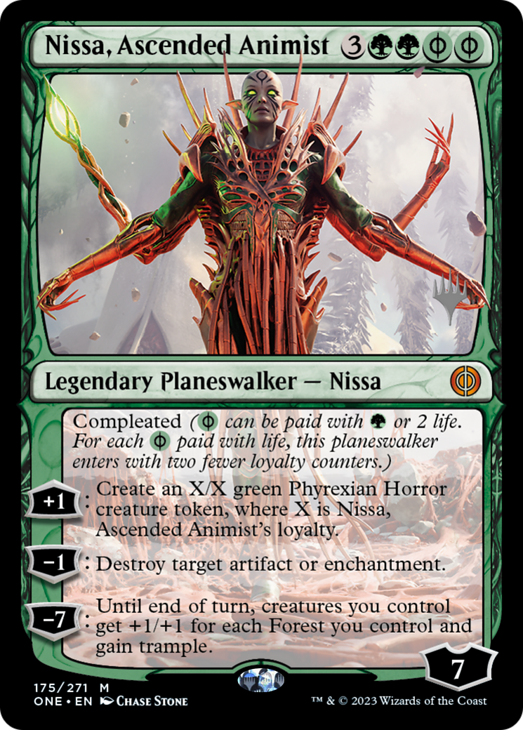 Nissa, Ascended Animist (Promo Pack) [Phyrexia: All Will Be One Promos] | Gear Gaming Bentonville