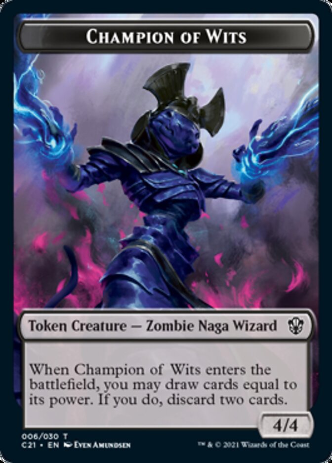 Eldrazi // Champion of Wits Double-Sided Token [Commander 2021 Tokens] | Gear Gaming Bentonville