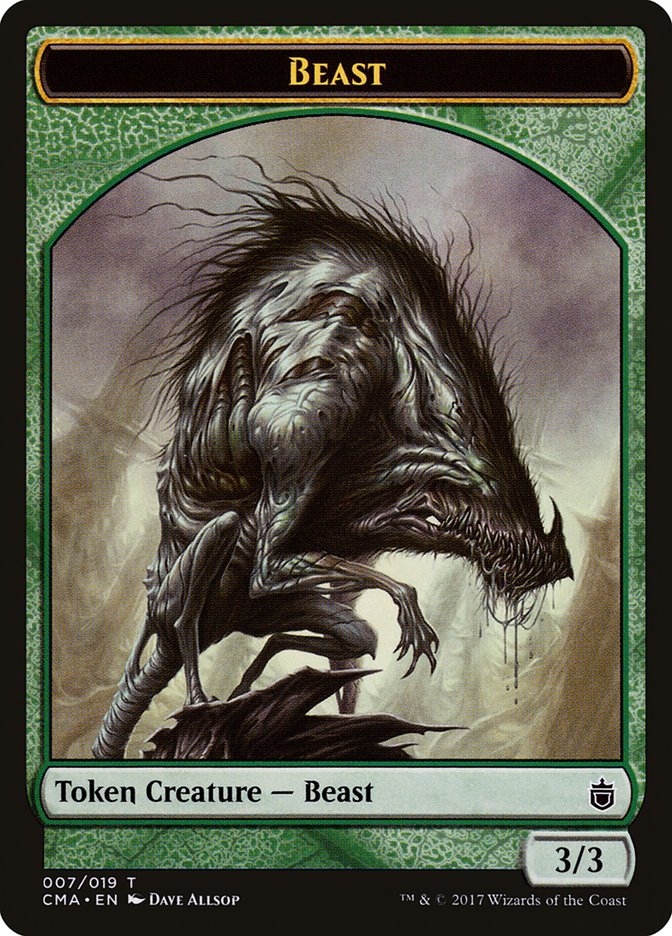Beast Token (007/019) [Commander Anthology Tokens] | Gear Gaming Bentonville