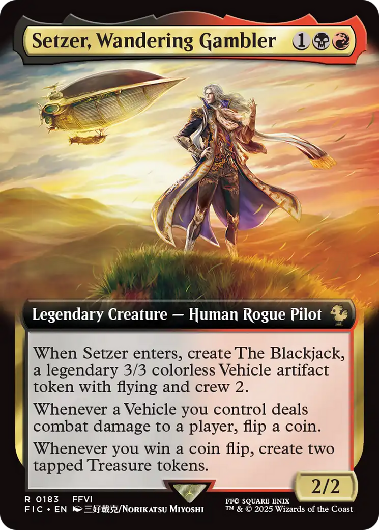 Setzer, Wandering Gambler (Extended Art) [FINAL FANTASY Commander] | Gear Gaming Bentonville