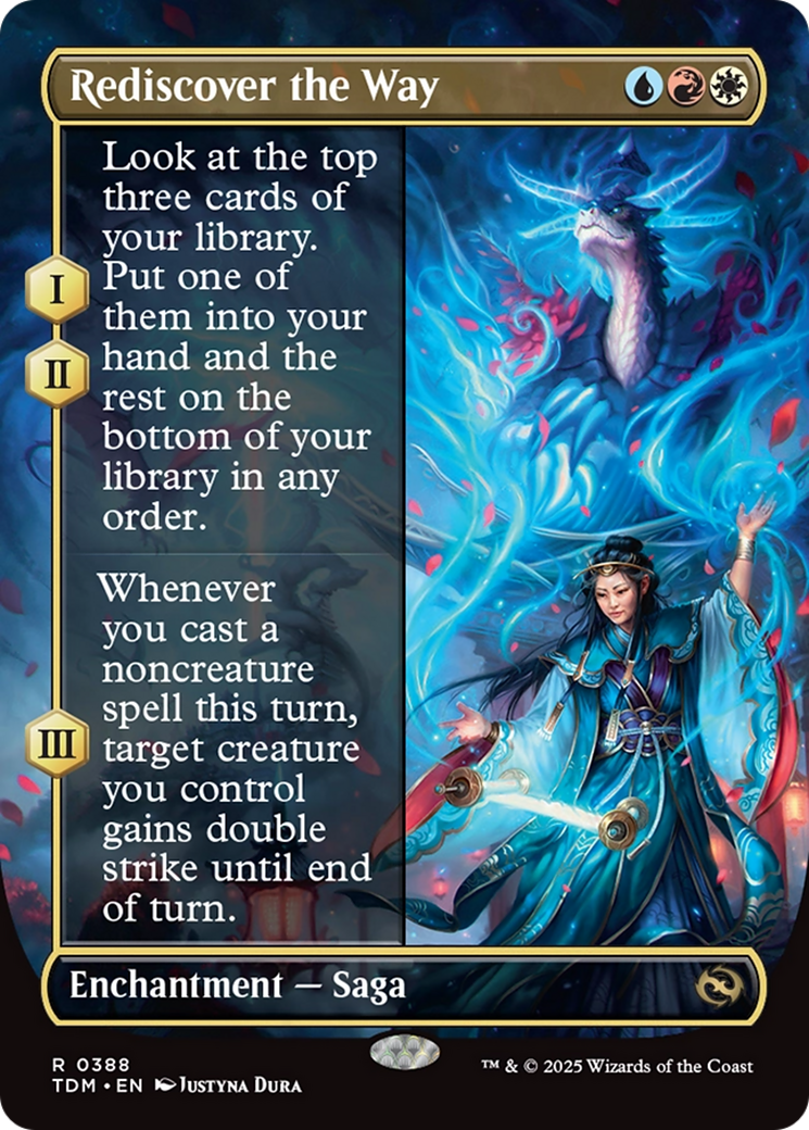 Rediscover the Way (Borderless) [Tarkir: Dragonstorm] | Gear Gaming Bentonville