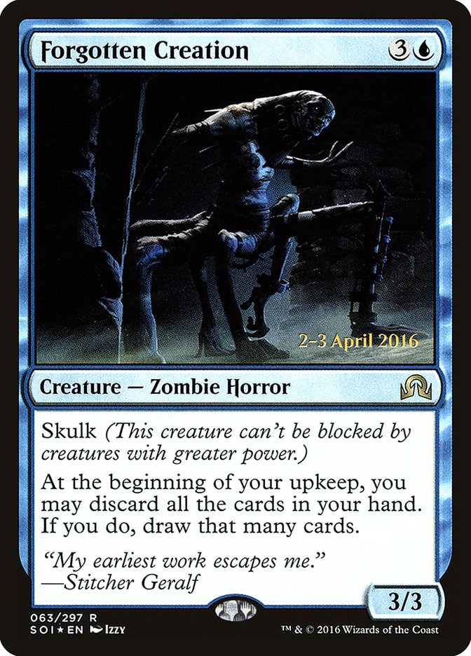 Forgotten Creation [Shadows over Innistrad Prerelease Promos] | Gear Gaming Bentonville
