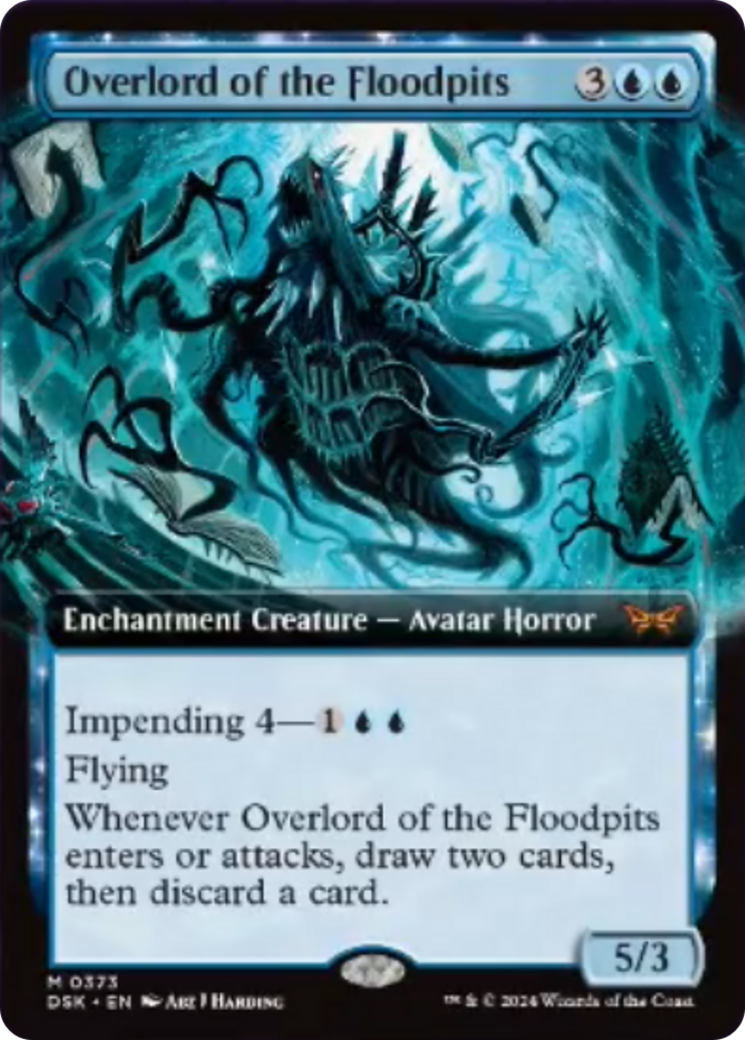 Overlord of the Floodpits (Extended Art) [Duskmourn: House of Horror] | Gear Gaming Bentonville