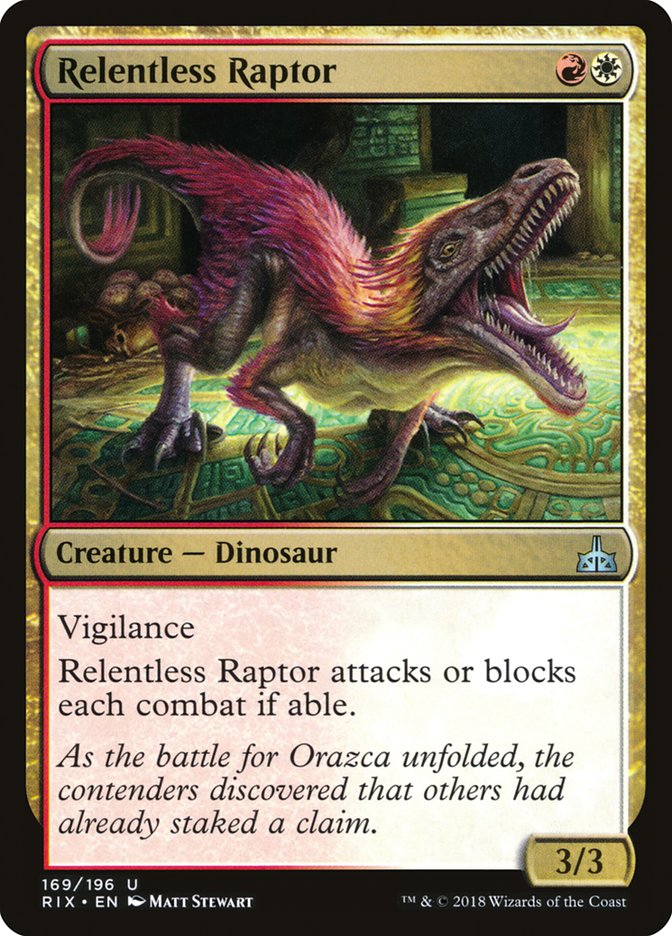 Relentless Raptor [Rivals of Ixalan] | Gear Gaming Bentonville