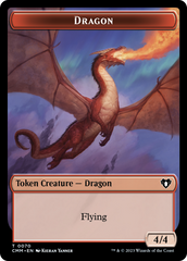 Dragon // Kor Ally Double-Sided Token [Commander Masters Tokens] | Gear Gaming Bentonville