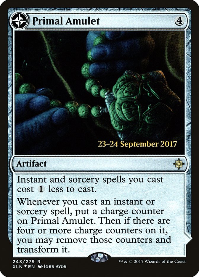 Primal Amulet // Primal Wellspring [Ixalan Prerelease Promos] | Gear Gaming Bentonville
