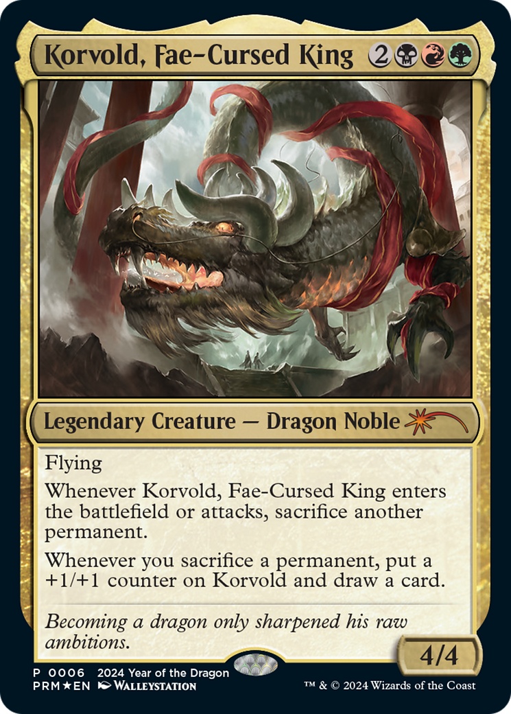 Korvold, Fae-Cursed King (Year of the Dragon 2024) [Standard Showdown Promos] | Gear Gaming Bentonville