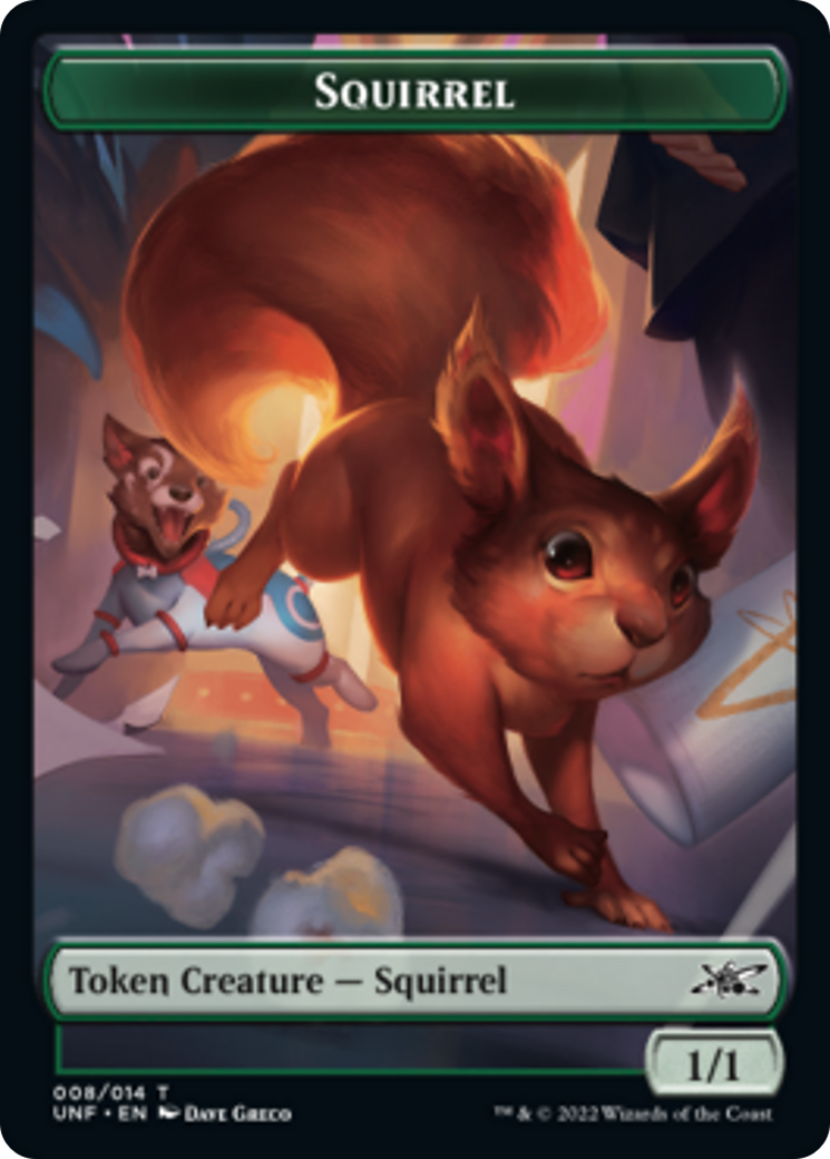 Squirrel // Treasure (012) Double-Sided Token [Unfinity Tokens] | Gear Gaming Bentonville