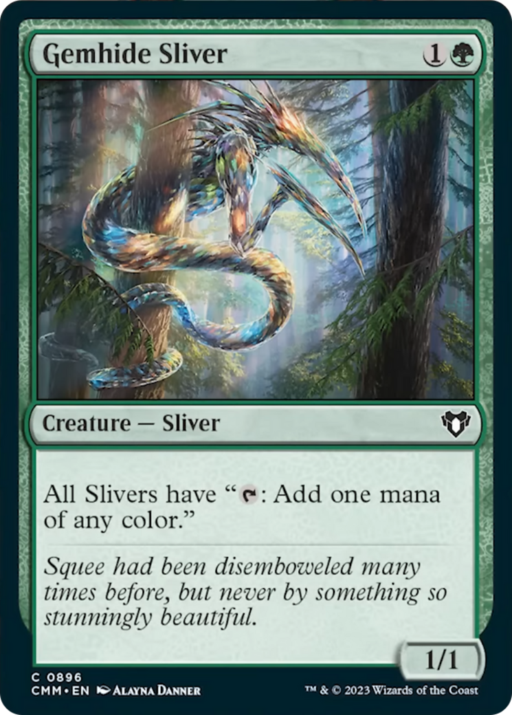 Gemhide Sliver [Commander Masters] | Gear Gaming Bentonville