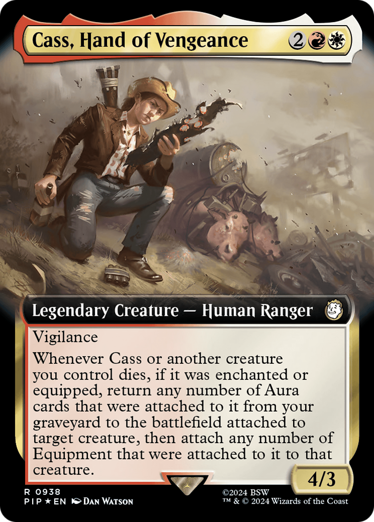 Cass, Hand of Vengeance (Extended Art) (Surge Foil) [Fallout] | Gear Gaming Bentonville