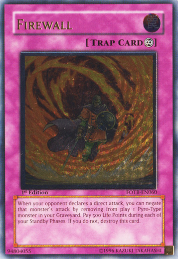 Firewall [FOTB-EN060] Ultimate Rare | Gear Gaming Bentonville
