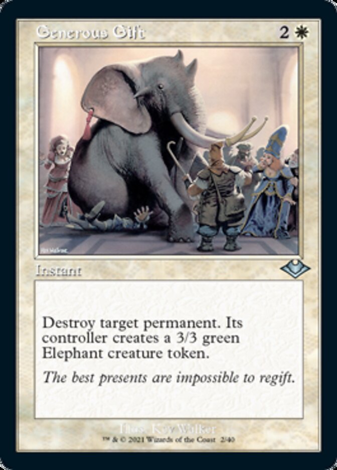 Generous Gift (Retro Foil Etched) [Modern Horizons] | Gear Gaming Bentonville