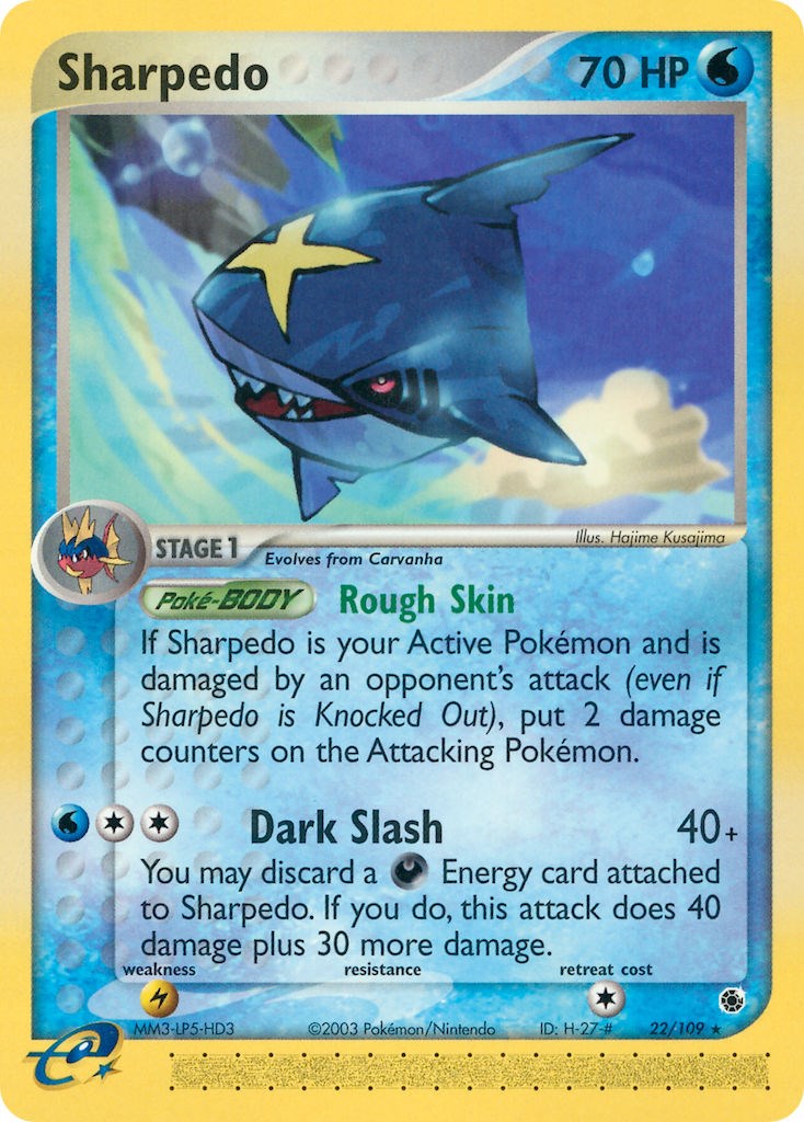 Sharpedo (22/109) [EX: Ruby & Sapphire] | Gear Gaming Bentonville