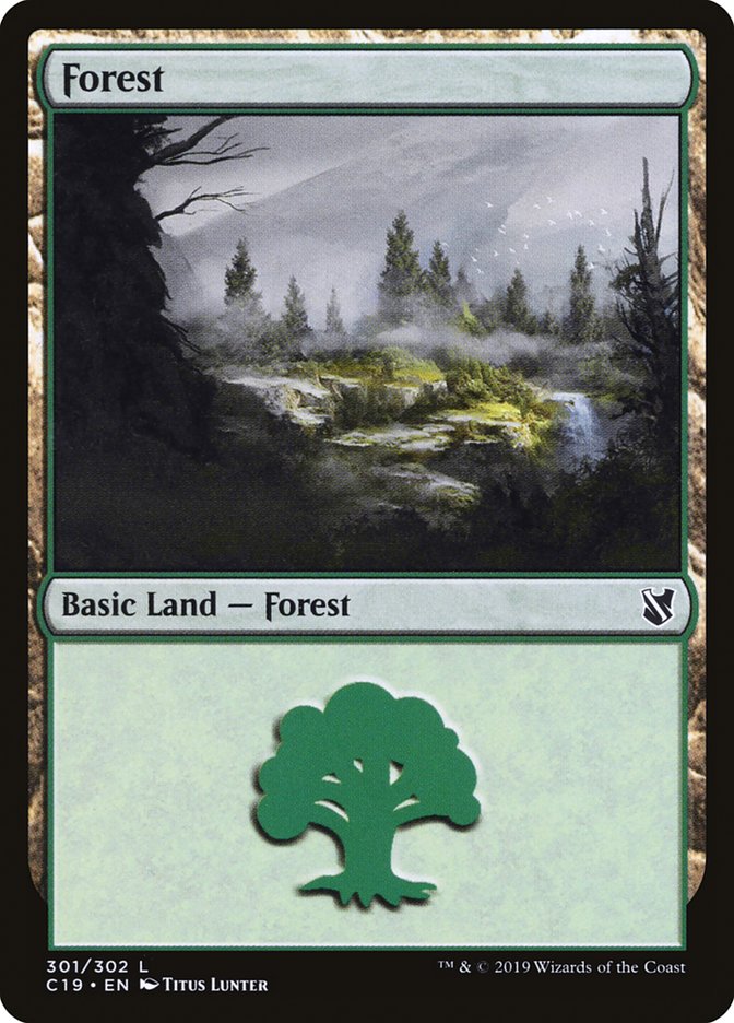 Forest (301) [Commander 2019] | Gear Gaming Bentonville