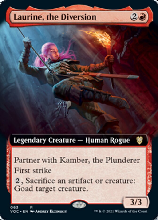 Laurine, the Diversion (Extended Art) [Innistrad: Crimson Vow Commander] | Gear Gaming Bentonville