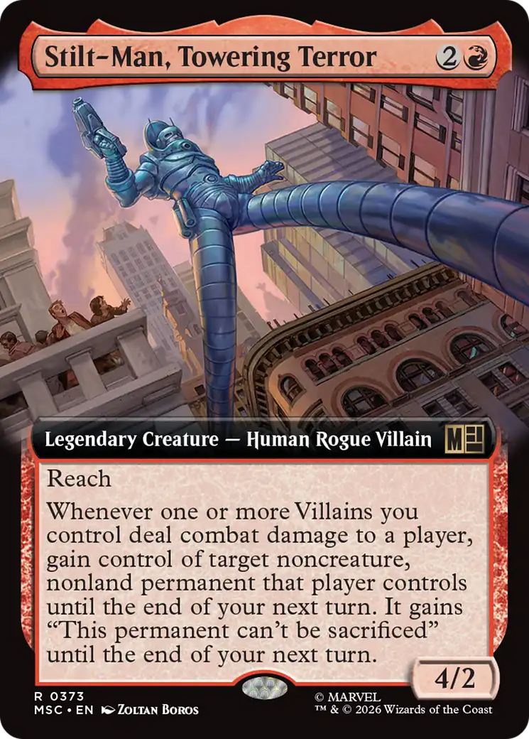 Stilt-Man, Towering Terror (Extended Art) [Marvel Super Heroes Commander] | Gear Gaming Bentonville