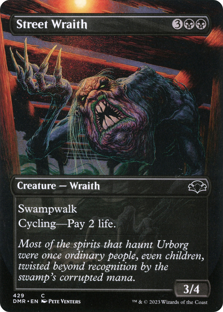 Street Wraith (Borderless Alternate Art) [Dominaria Remastered] | Gear Gaming Bentonville