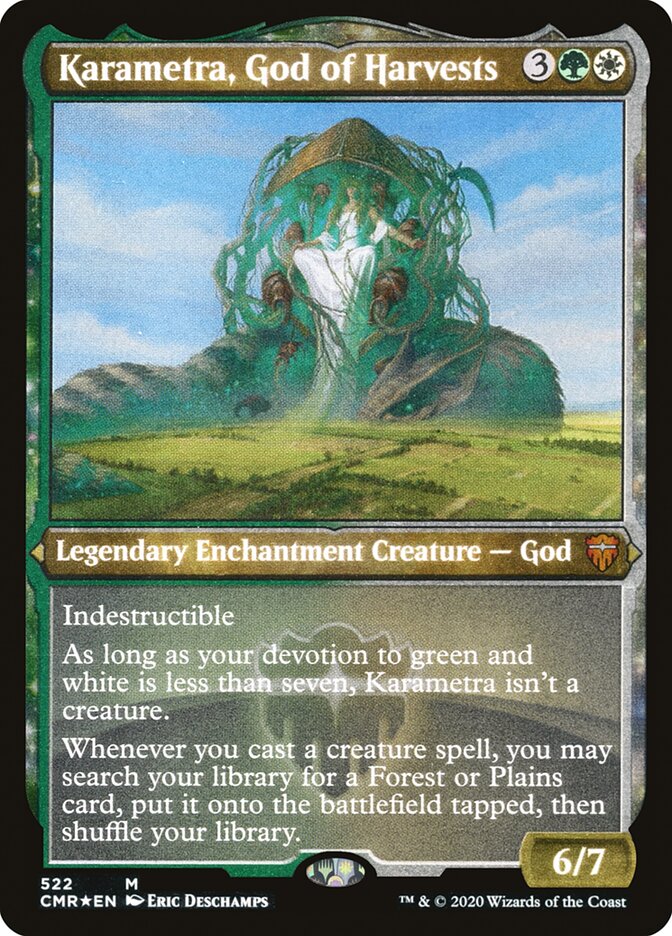 Karametra, God of Harvests (Etched) [Commander Legends] | Gear Gaming Bentonville
