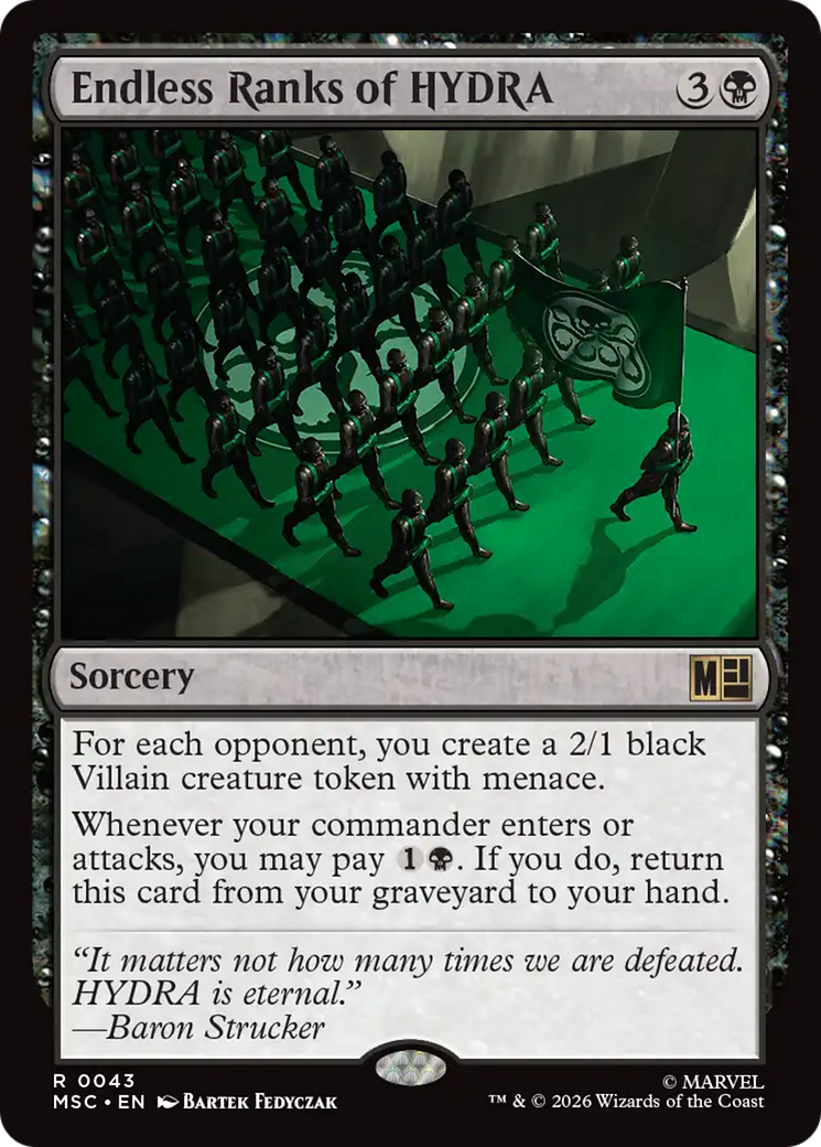 Endless Ranks of HYDRA (Surge Foil) [Marvel Super Heroes Commander] | Gear Gaming Bentonville