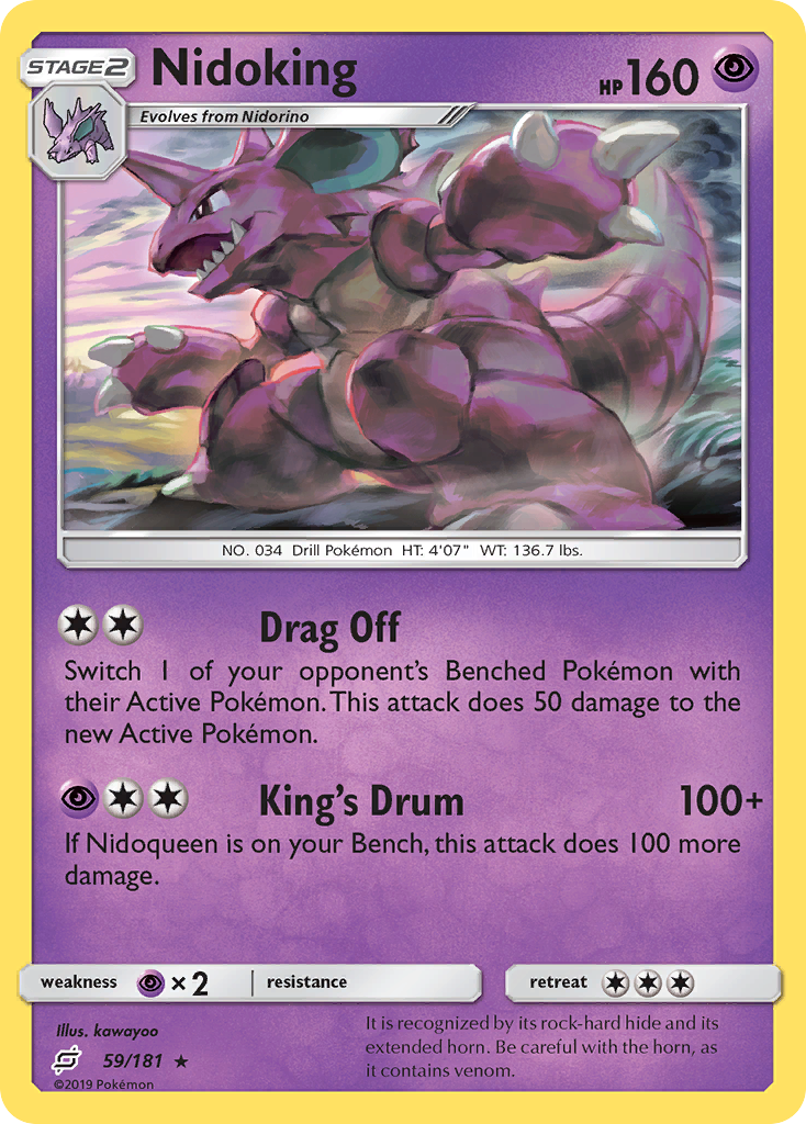 Nidoking (59/181) [Sun & Moon: Team Up] | Gear Gaming Bentonville