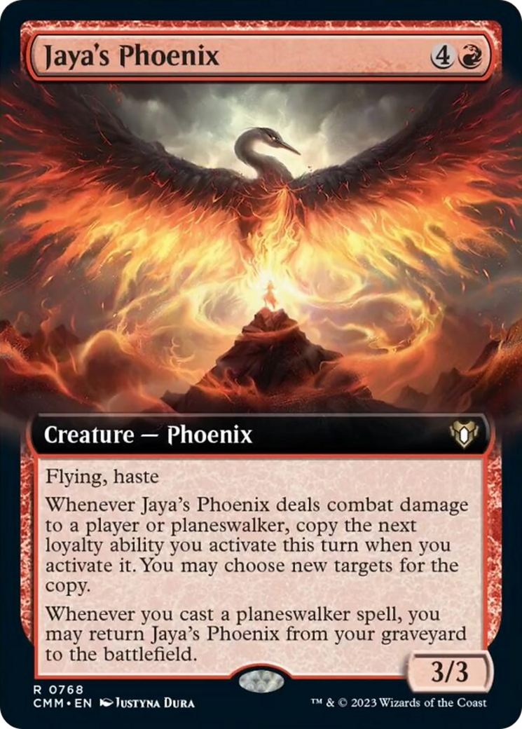 Jaya's Phoenix (Extended Art) [Commander Masters] | Gear Gaming Bentonville