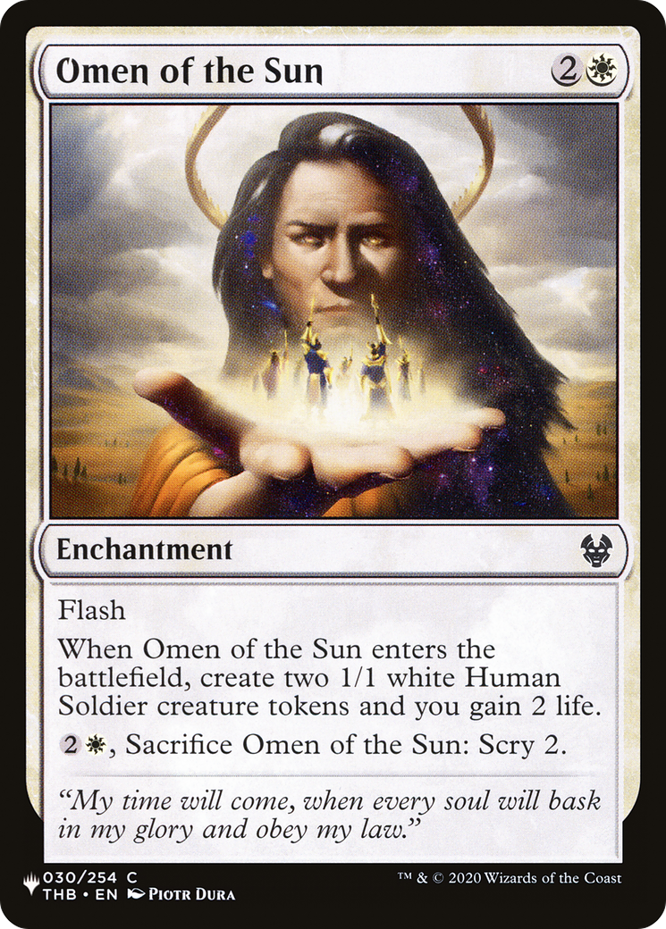 Omen of the Sun [The List Reprints] | Gear Gaming Bentonville