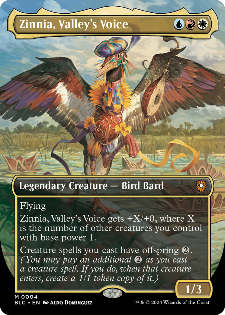 Zinnia, Valley's Voice (Borderless) [Bloomburrow Commander] | Gear Gaming Bentonville