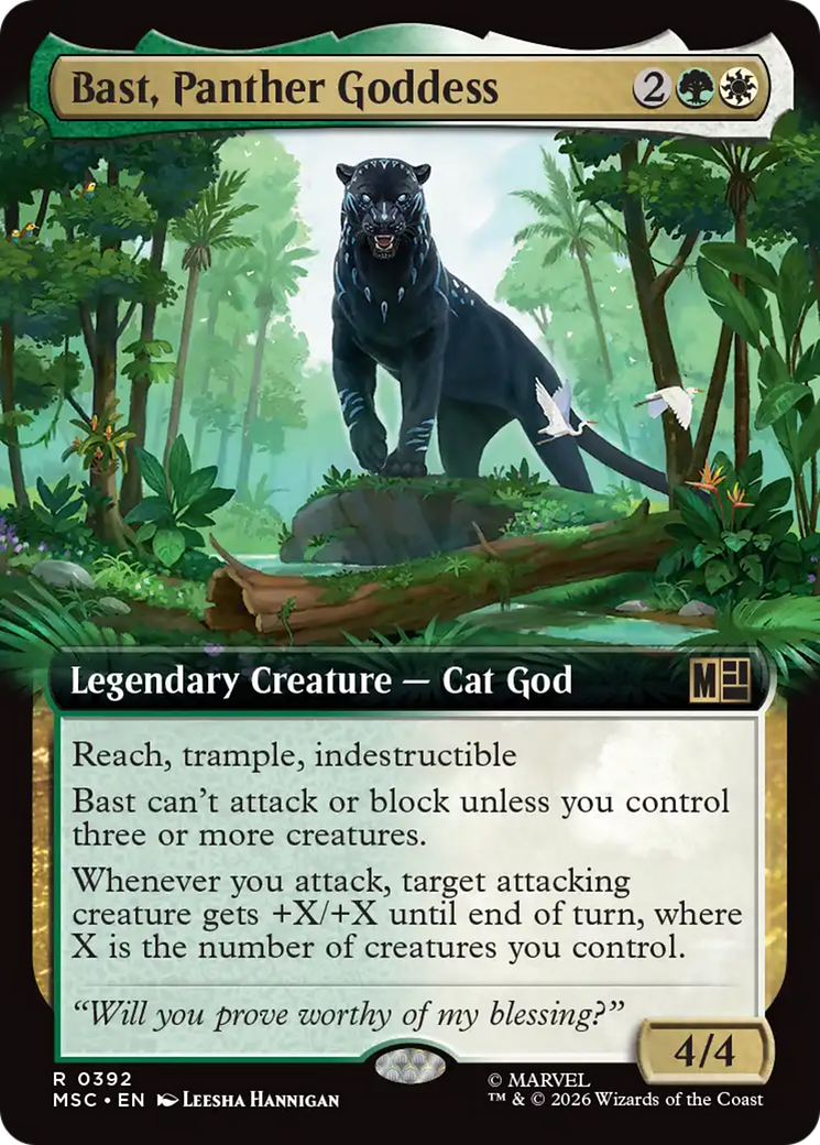 Bast, Panther Goddess (Extended Art) [Marvel Super Heroes Commander] | Gear Gaming Bentonville