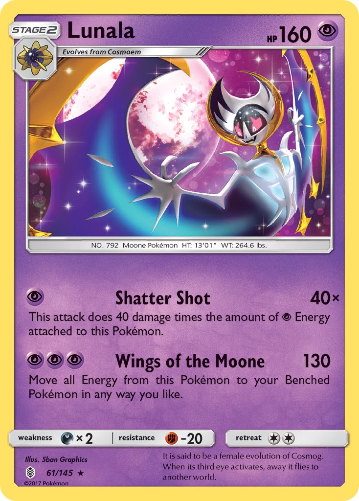 Lunala (61/145) (Theme Deck Exclusive) [Sun & Moon: Guardians Rising] | Gear Gaming Bentonville