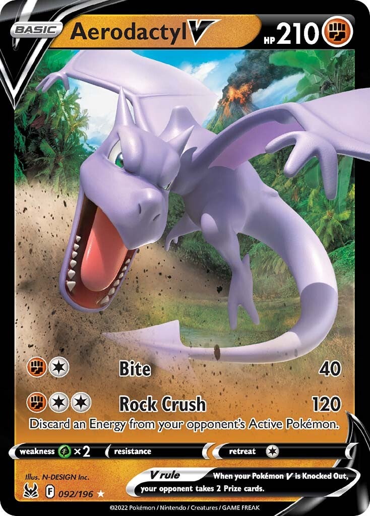 Aerodactyl V (092/196) [Sword & Shield: Lost Origin] | Gear Gaming Bentonville