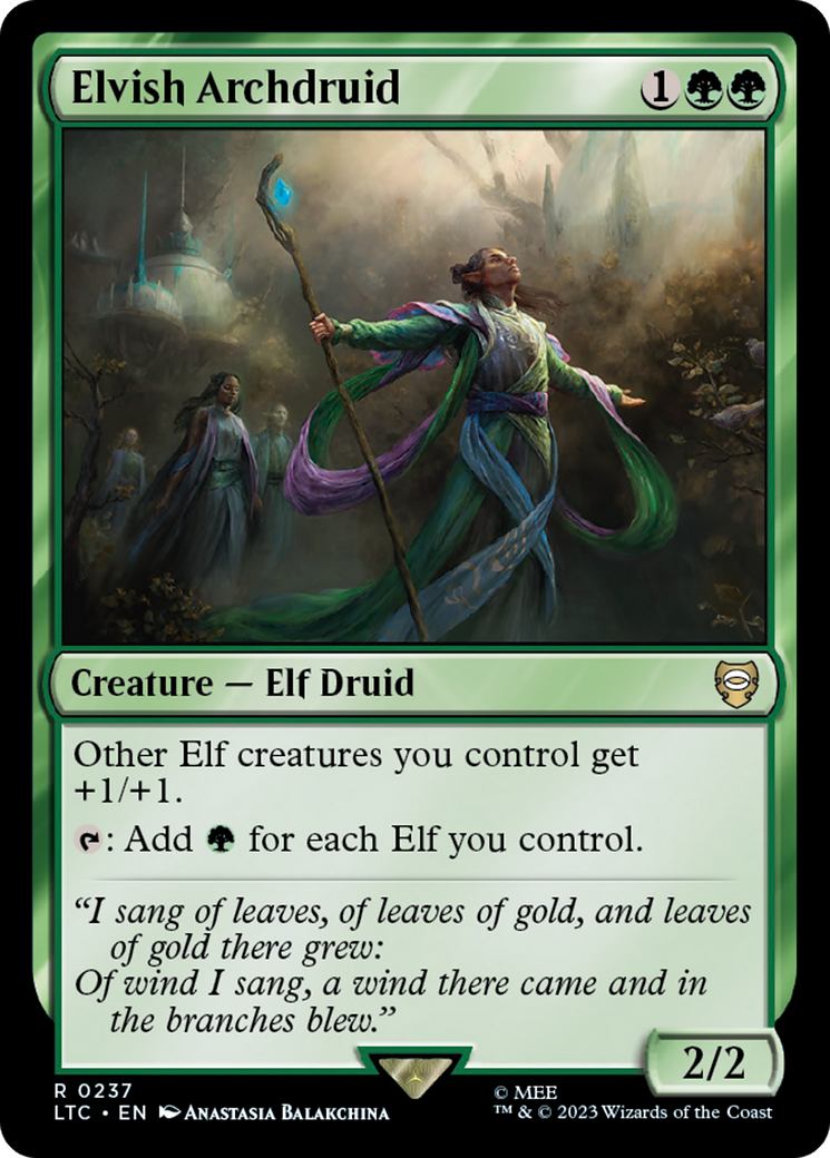 Elvish Archdruid [The Lord of the Rings: Tales of Middle-Earth Commander] | Gear Gaming Bentonville