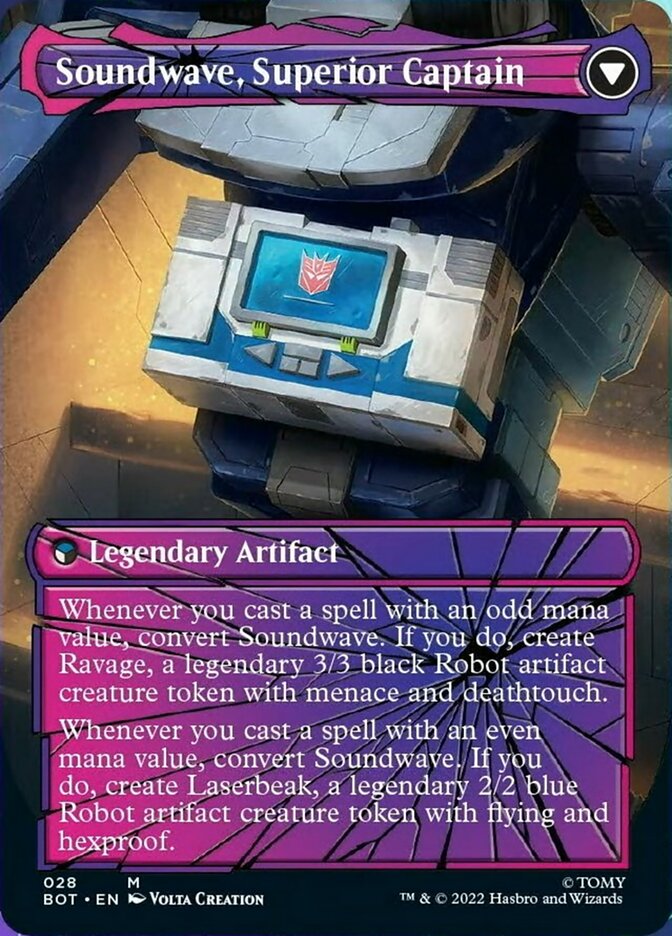 Soundwave, Sonic Spy // Soundwave, Superior Captain (Shattered Glass) [Transformers] | Gear Gaming Bentonville