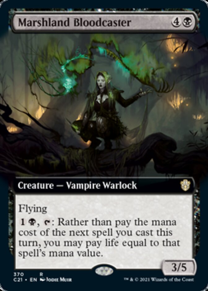Marshland Bloodcaster (Extended Art) [Commander 2021] | Gear Gaming Bentonville