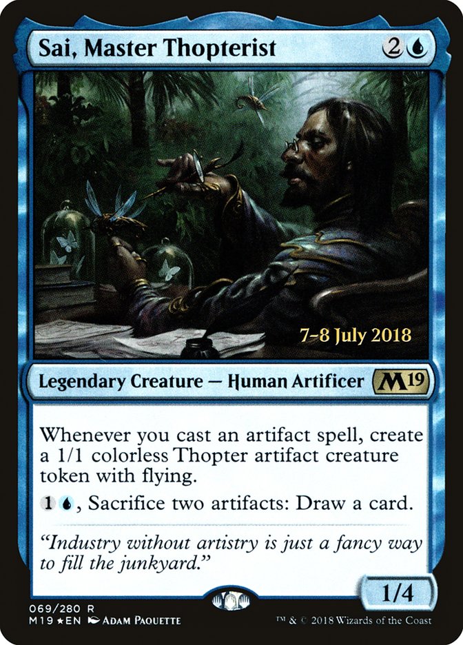 Sai, Master Thopterist [Core Set 2019 Prerelease Promos] | Gear Gaming Bentonville