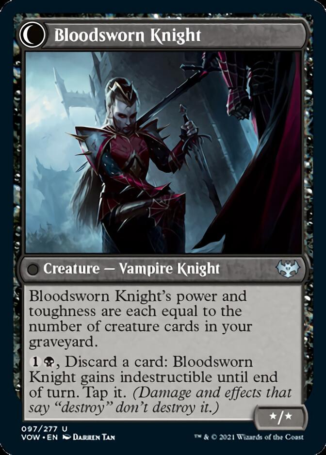 Bloodsworn Squire // Bloodsworn Knight [Innistrad: Crimson Vow] | Gear Gaming Bentonville