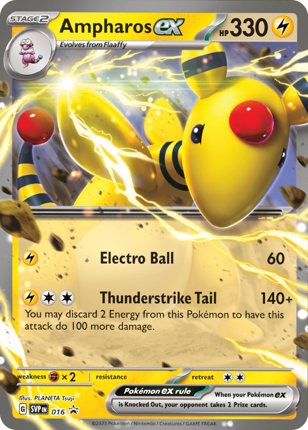 Ampharos ex (016) [Scarlet & Violet: Black Star Promos] | Gear Gaming Bentonville