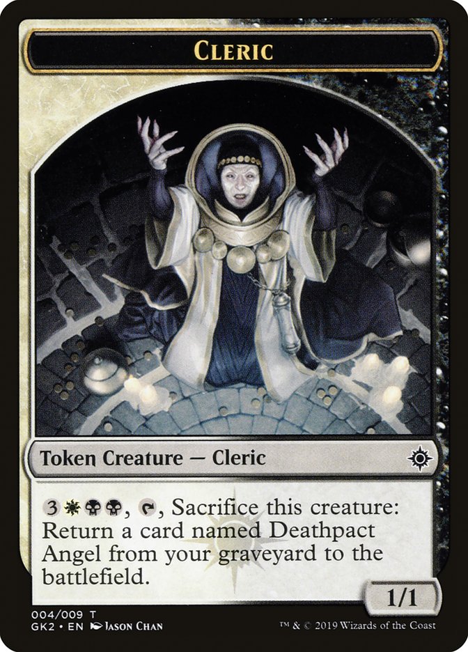 Cleric // Treasure Double-Sided Token [Ravnica Allegiance Guild Kit Tokens] | Gear Gaming Bentonville