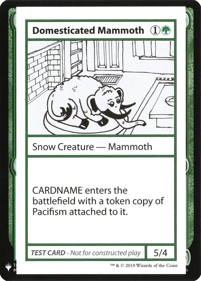 Domesticated Mammoth [Mystery Booster Playtest Cards] | Gear Gaming Bentonville