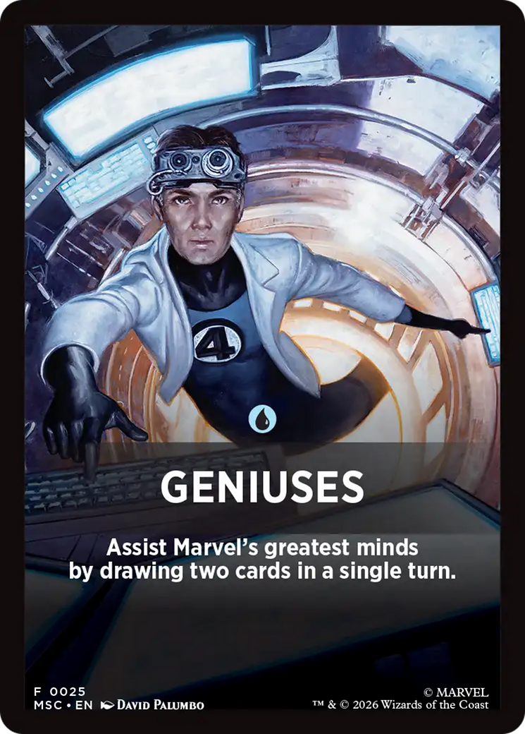 Geniuses Theme Card [Marvel Super Heroes Commander] | Gear Gaming Bentonville