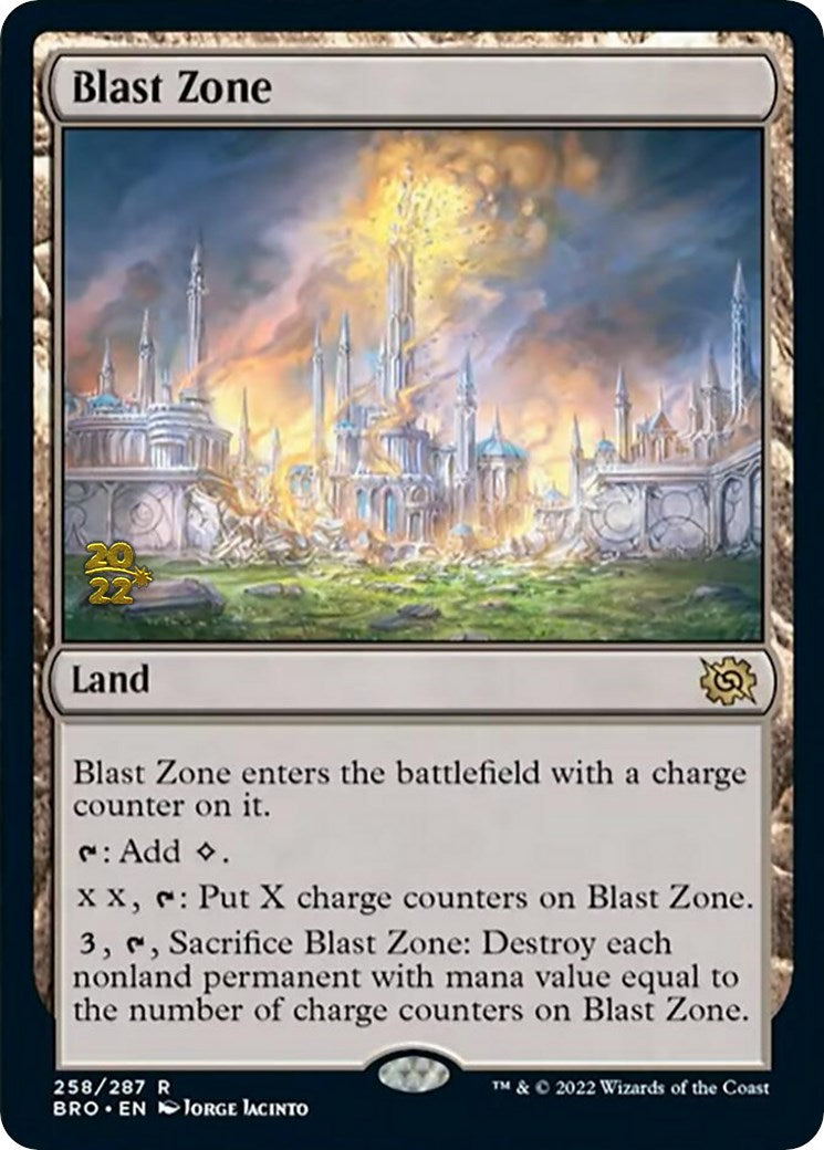 Blast Zone (258) [The Brothers' War Prerelease Promos] | Gear Gaming Bentonville