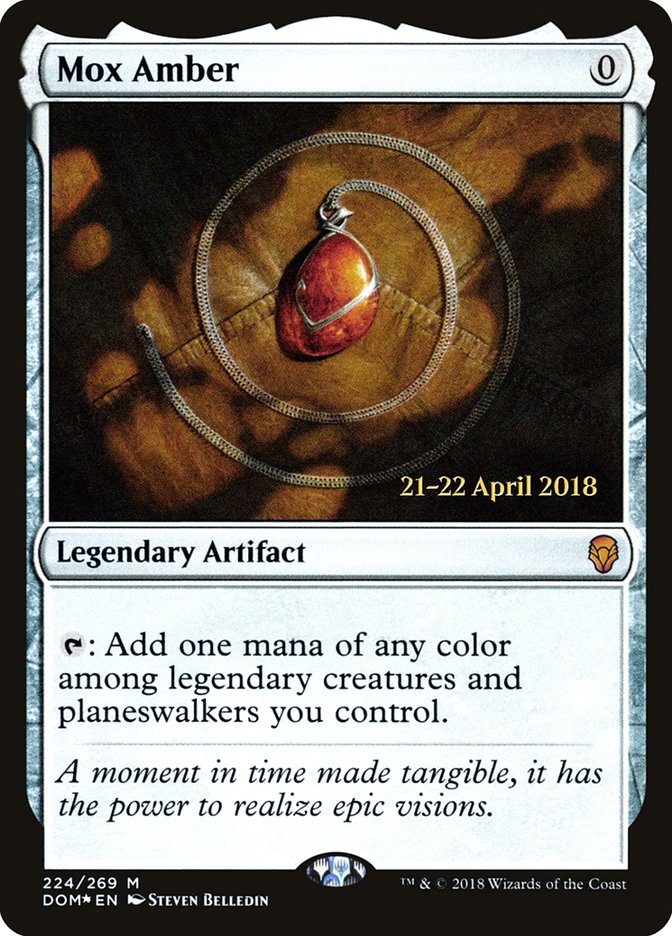 Mox Amber [Dominaria Prerelease Promos] | Gear Gaming Bentonville
