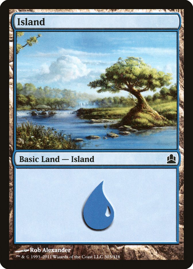 Island (303) [Commander 2011] | Gear Gaming Bentonville