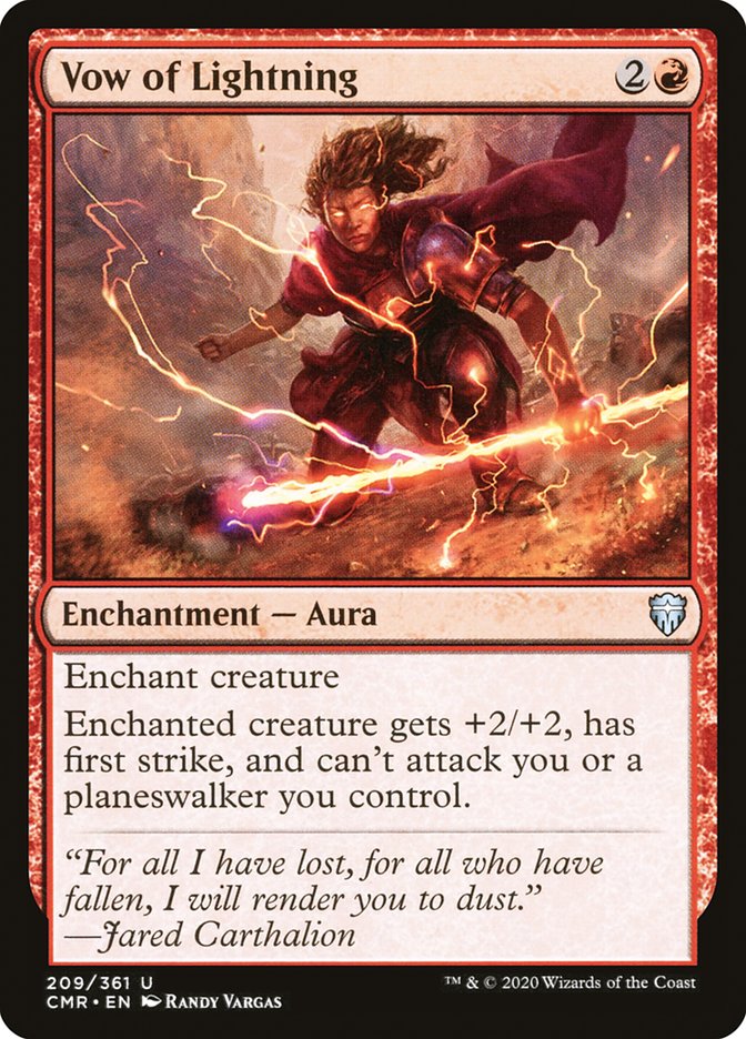 Vow of Lightning [Commander Legends] | Gear Gaming Bentonville