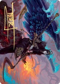 Eradicator Valkyrie Art Card (Gold-Stamped Signature) [Kaldheim Art Series] | Gear Gaming Bentonville