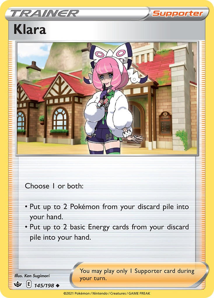 Klara (145/198) (Cosmos Foil) [Sword & Shield: Chilling Reign] | Gear Gaming Bentonville