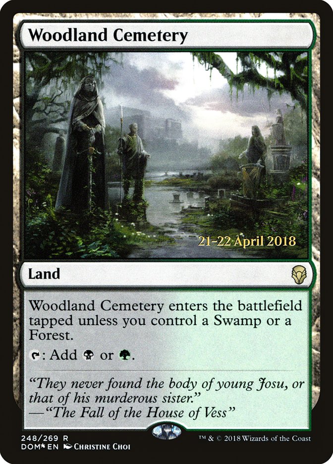 Woodland Cemetery [Dominaria Prerelease Promos] | Gear Gaming Bentonville