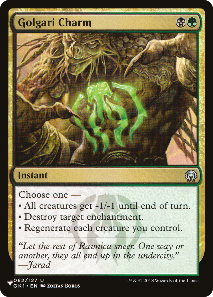 Golgari Charm [The List Reprints] | Gear Gaming Bentonville