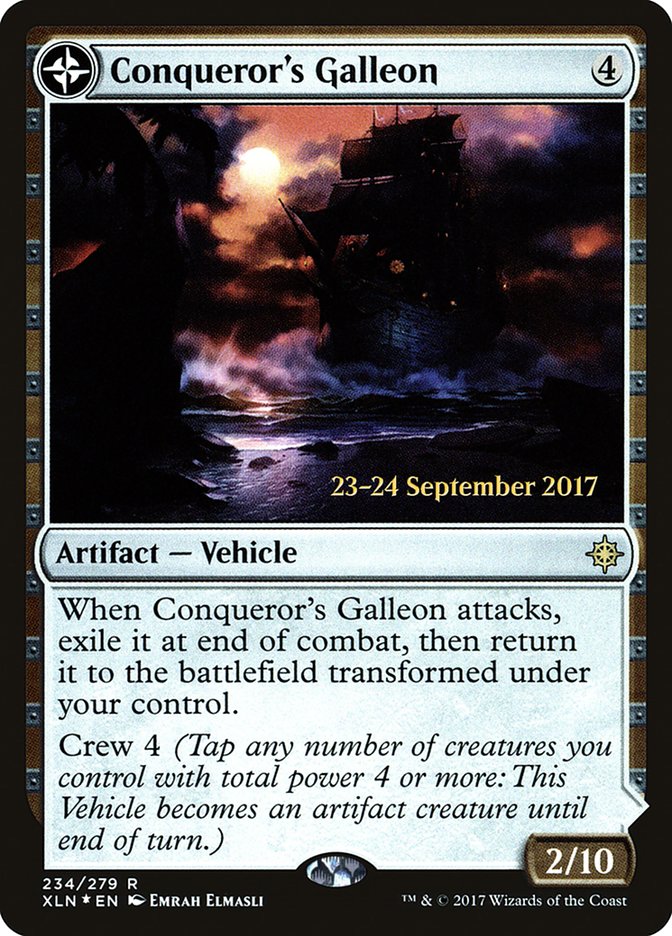 Conqueror's Galleon // Conqueror's Foothold [Ixalan Prerelease Promos] | Gear Gaming Bentonville