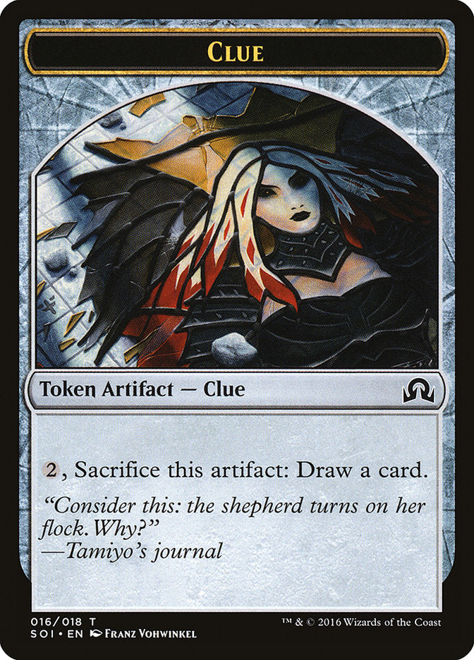 Clue Token (016/018) [Shadows over Innistrad Tokens] | Gear Gaming Bentonville