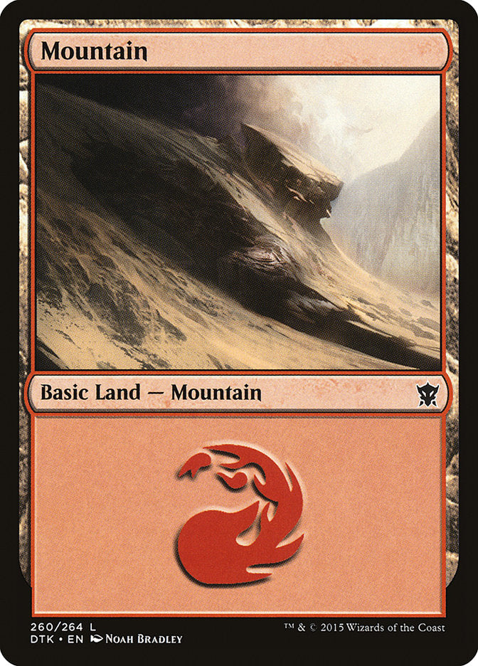 Mountain (260) [Dragons of Tarkir] | Gear Gaming Bentonville